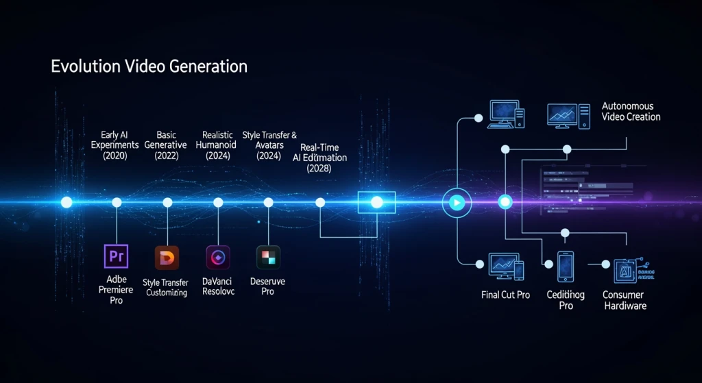 Tendências futuras na tecnologia de vídeo de IA de código aberto mostrando a integração do fluxo de trabalho e a otimização da GPU do consumidor