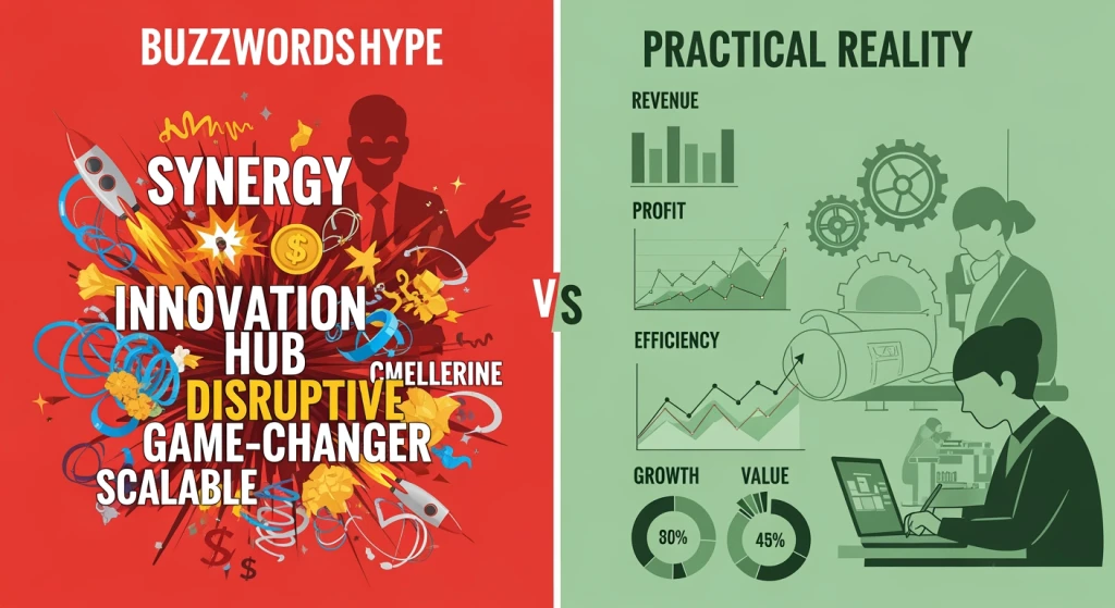 Comparação entre o hype de marketing e a realidade para estratégias de otimização de pesquisa com IA e detecção de palavras-chave