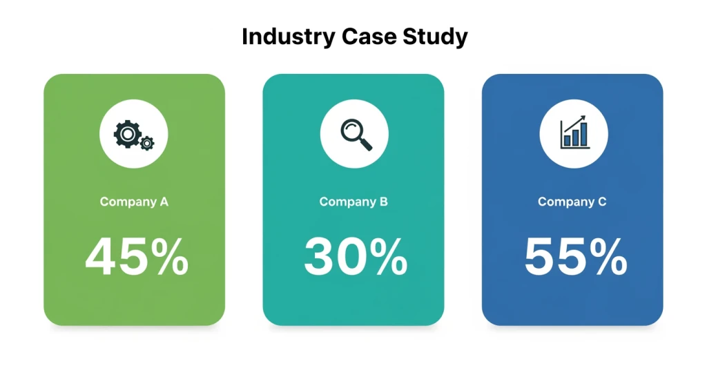 Resultados do estudo de caso de copywriting com IA em vários setores mostrando melhorias na conversão e no engajamento da HubSpot, Zapier e Coca-Cola