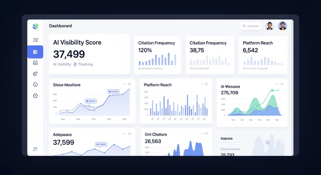 Visão geral das ferramentas de otimização de mecanismos generativos, incluindo Profound, KAI Footprint, Writesonic e Semrush AIO